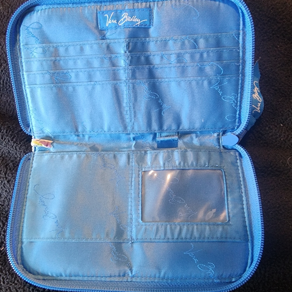 Vera Bradley Capri Blue purse and matching wallet/wristlet - Picture 6 of 7